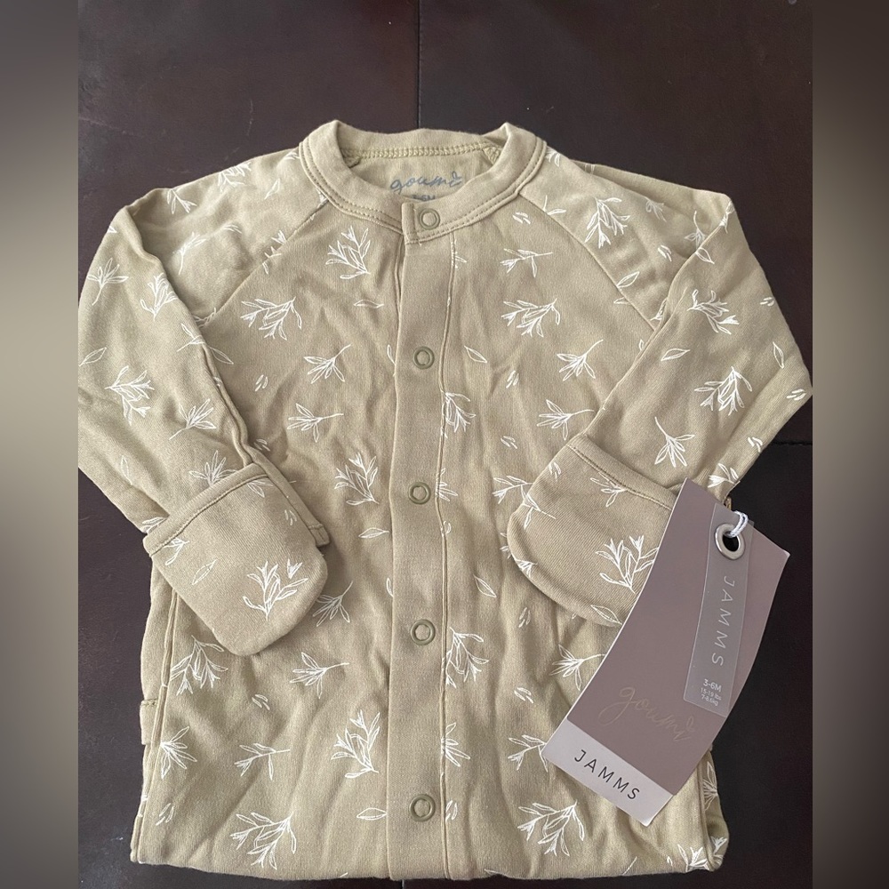 NWT! Goumi Organic Sleeper in Branch Sz: 3-6 Months